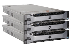 Lot de 3 Serveur Dell Poweredge R820 - Quadri 8 Cores - 512Go - SSD